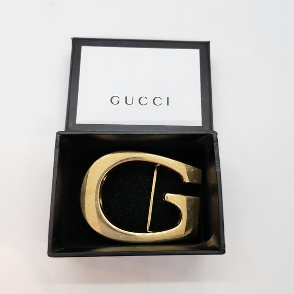 GUCCI Gold G Buckle Belt With Box - Picture 7 of 7